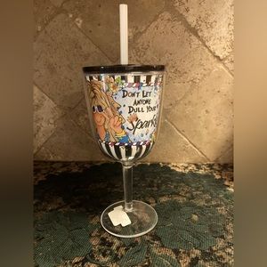 Suzy Toronto covered wine glass